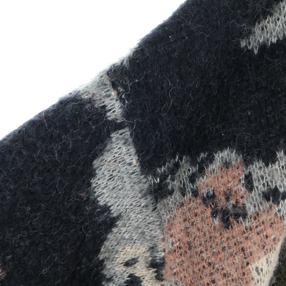 JOURNAL STANDARD(ジャーナルスタンダード) モヘヤミックス スプラッシュクルーネック 総柄 長袖ニットセーター マルチカラー