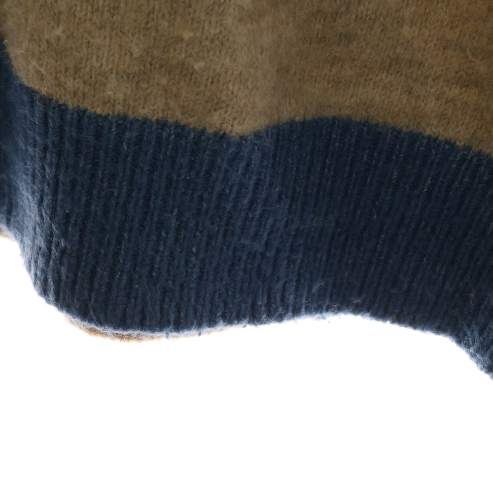 niko and(ニコアンド) ポイントカラーニット 長袖クルーネックセーター ベージュ 166936