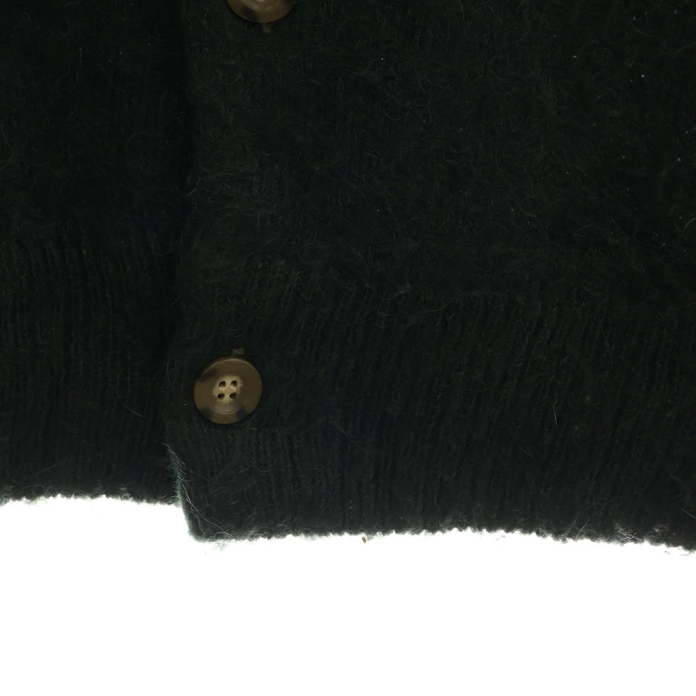 niko and(ニコアンド) モヘヤ混 総柄 長袖ウールニットカーディガン グレー/グリーン/ブルー 970808