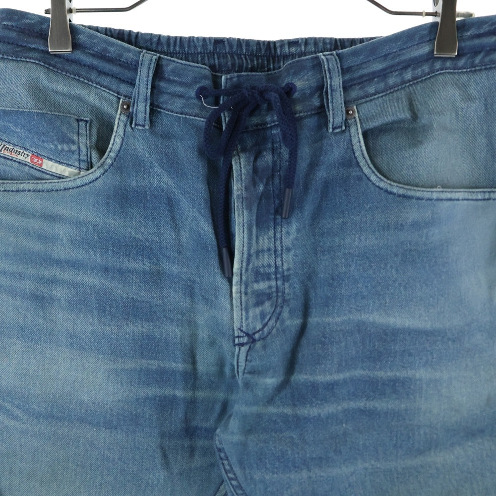 DIESEL(ディーゼル) D-KROOLEY-B JOGG JEANS ダメージ加工 ストレッチテーパードジョガーパンツ インディゴ A14847 068PC