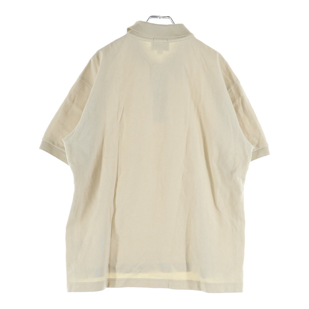 LACOSTE(ラコステ) JOURNAL STANDARD relume別注 ヘビーピケ 胸ワッペンロゴ 半袖ポロシャツ ベージュ PH162MJ