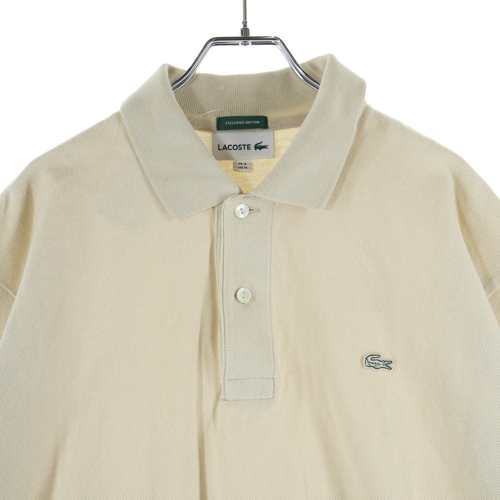 LACOSTE(ラコステ) JOURNAL STANDARD relume別注 ヘビーピケ 胸ワッペンロゴ 半袖ポロシャツ ベージュ PH162MJ