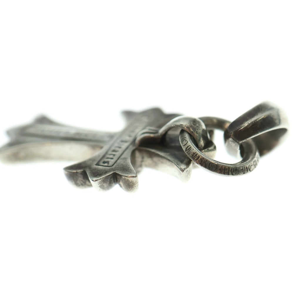 CHROME HEARTS(クロムハーツ) CH CRS SML W/BALE Wベイル スモールCHクロス ペンダントトップ シルバー BCA218