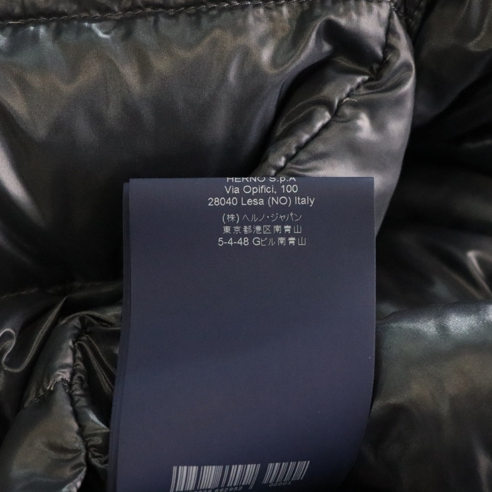 HERNO(ヘルノ) ICONICO SOFIA スタンドネック スナップダウンジャケット レディース ネイビー PI0046DIC-12017-9225