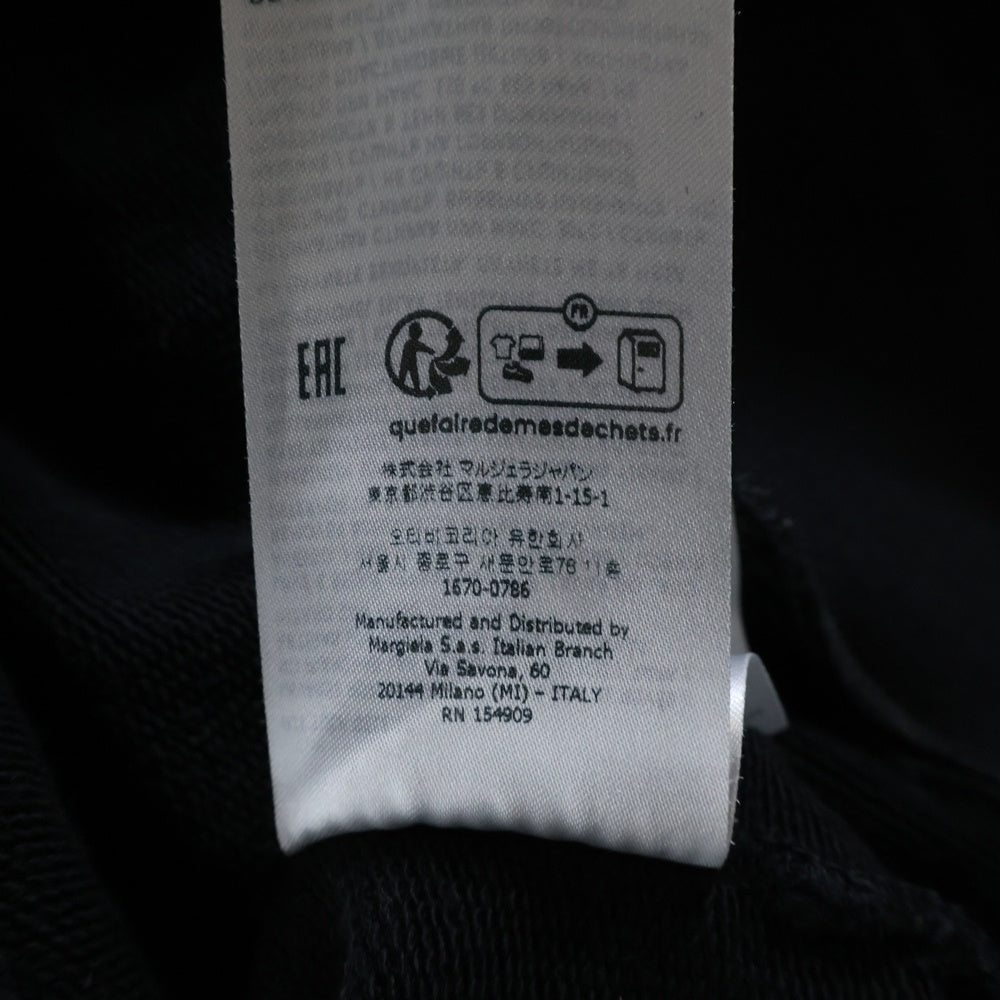 Maison Margiela 1 10(メゾンマルジェラ 1 10) 23SS NUMBERS LOGO HOODIE ナンバーズロゴ プリント プルオーバーフーディー パーカー スウェット ブラック S50GU0202 S25505