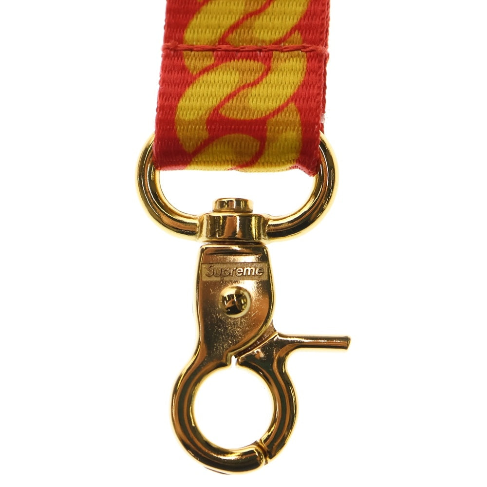 SUPREME(シュプリーム) 22SS Cuban Links Lanyard キューバ リンク ランヤード ストラップ レッド/イエロー