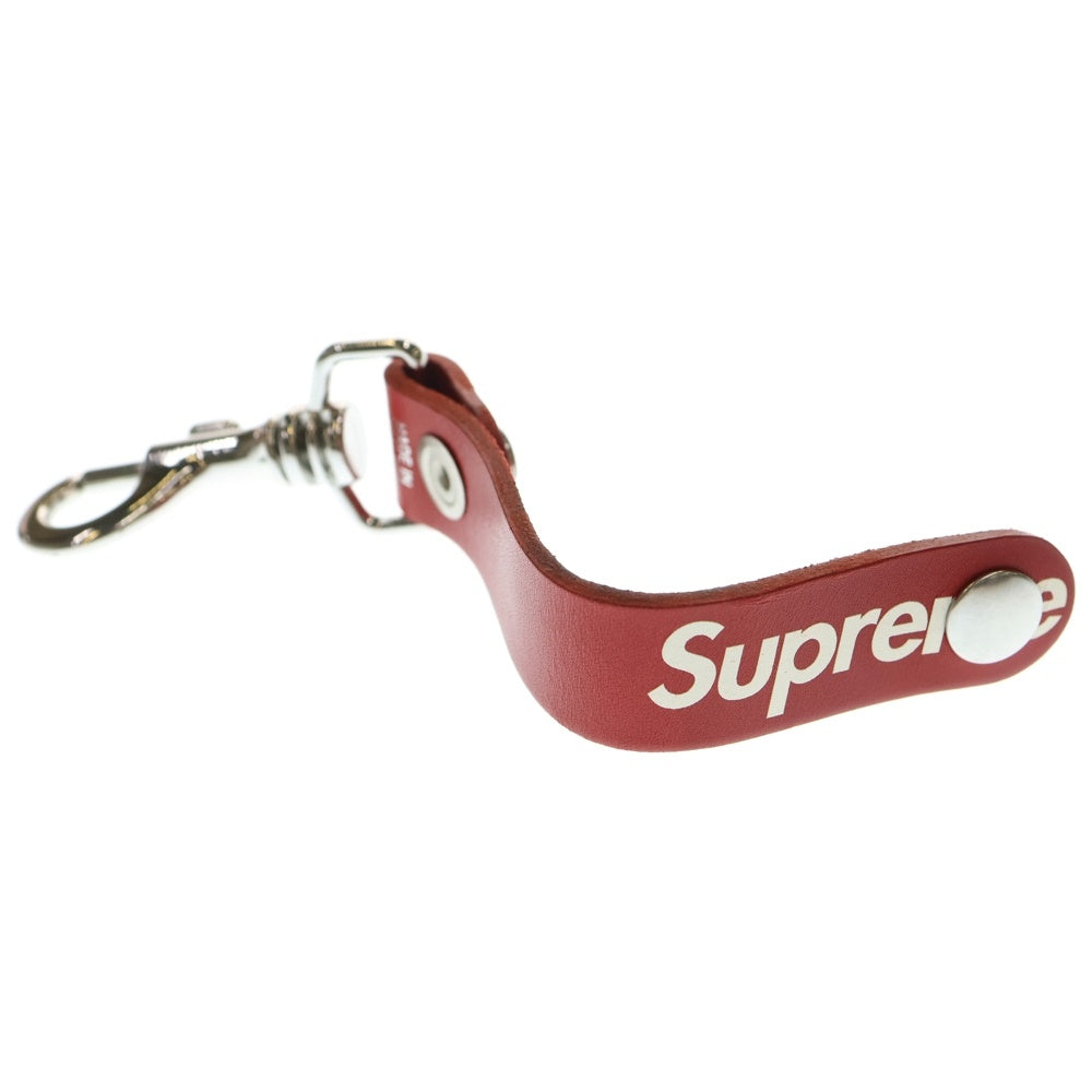SUPREME(シュプリーム) 21SS Leather Key Loop レザー キーループ キーホルダー キーチェーン レッド
