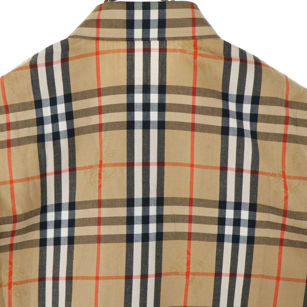 BURBERRYS(バーバリーズ) 90S VINTAGE ノバチェック 1ポケット ヴィンテージ 長袖シャツ ブラウン FE099-104