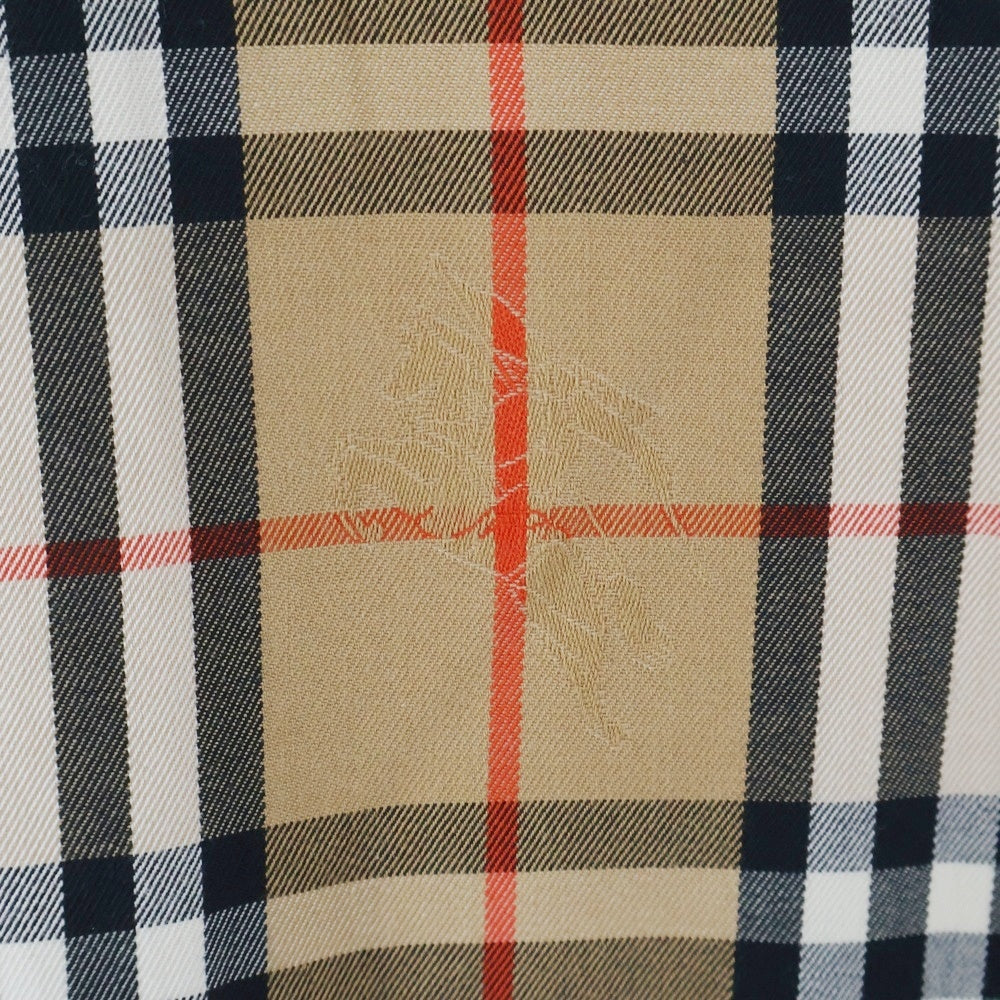BURBERRYS(バーバリーズ) 90S VINTAGE ノバチェック 1ポケット ヴィンテージ 長袖シャツ ブラウン FE099-104