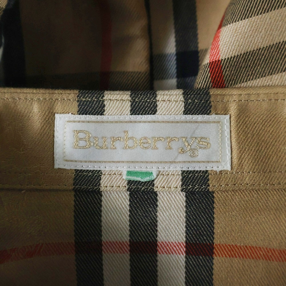 BURBERRYS(バーバリーズ) 90S VINTAGE ノバチェック 1ポケット ヴィンテージ 長袖シャツ ブラウン FE099-104