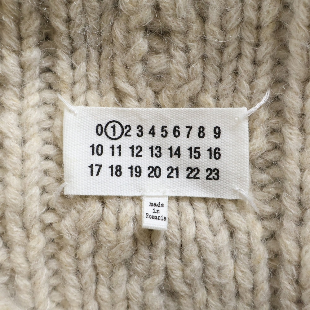 Maison Margiela 1(メゾンマルジェラ) 20AW ケーブルニット ショートレングス カーディガン セーター レディース アイボリー S51GP0196