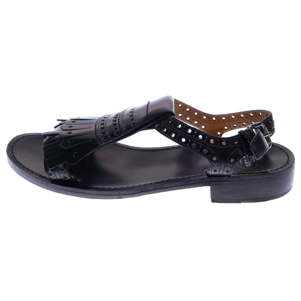 Church's(チャーチ) ROCHELLE ラロシェル タッセル レザーサンダル シューズ レディース ブラック DX0011