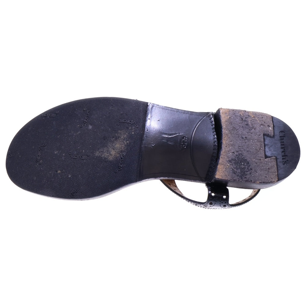 Church's(チャーチ) ROCHELLE ラロシェル タッセル レザーサンダル シューズ レディース ブラック DX0011