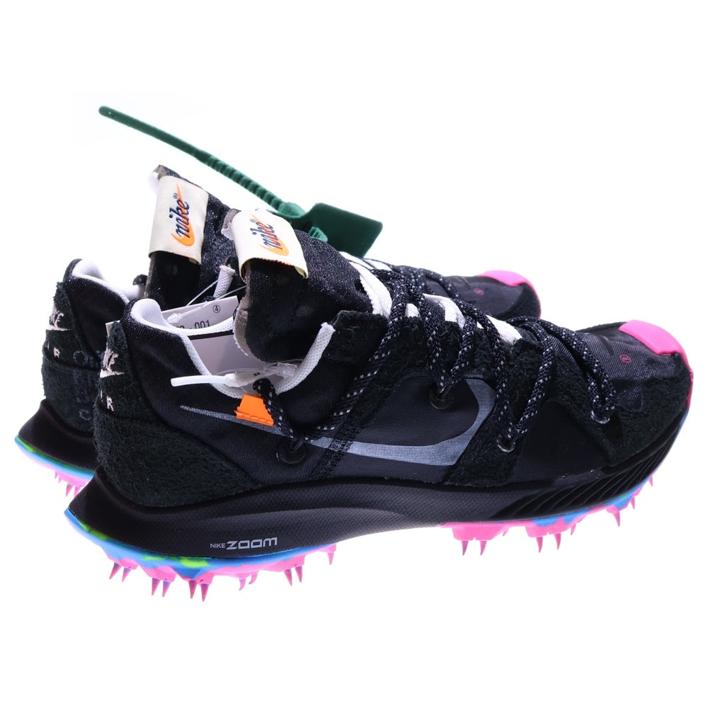 NIKE(ナイキ) ×OFF-WHITE WMNS ZOOM TERRA KIGER 5 OW オフホワイト ウィメンズ ズームテラカイガー ラバースパイク ローカットスニーカー ブラック US7/24cm CD8179-001