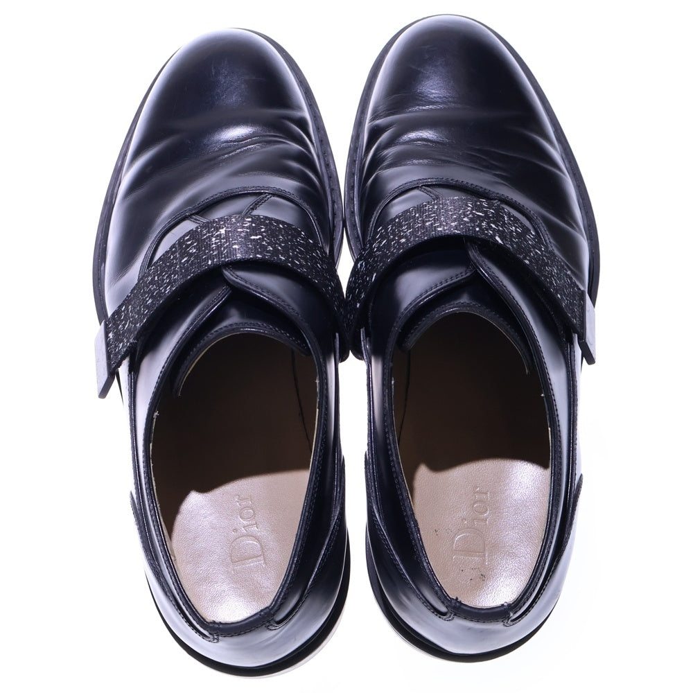 Dior HOMME(ディオールオム) ベルクロ レザー ドレスシューズ ブラック 15EBM