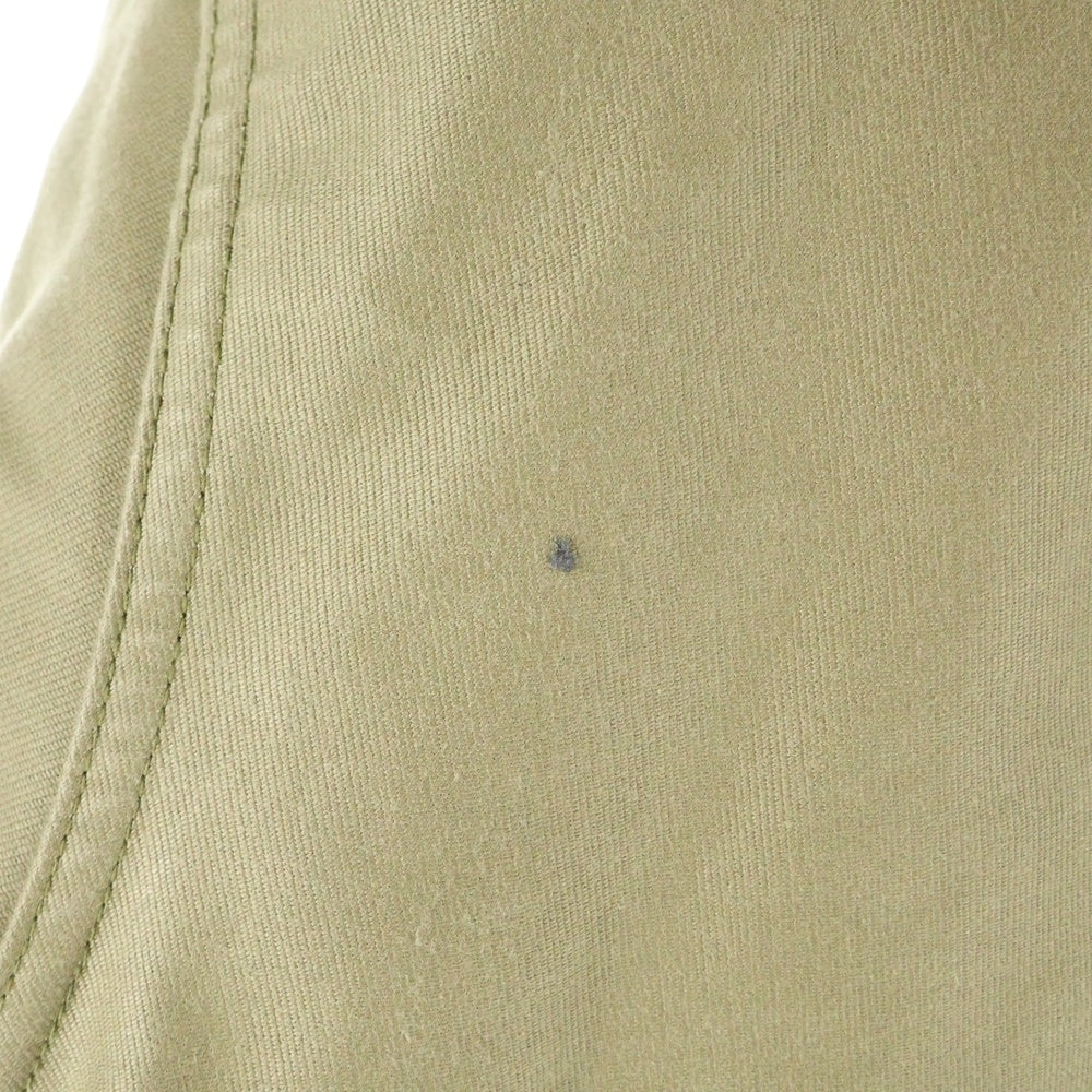 NO BRAND(ノーブランド) KNACKERED ナッカード コットン マルチポケット ジップアップ デッキジャケット カーキ