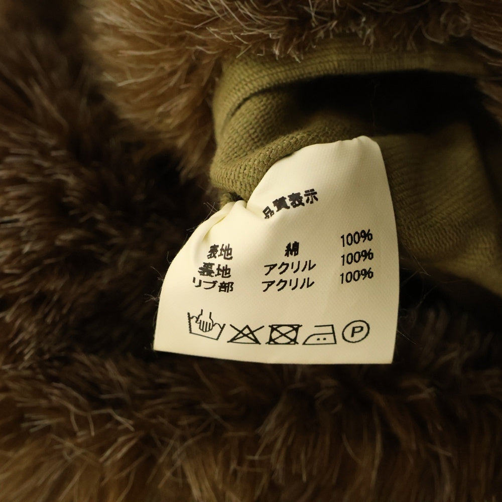 NO BRAND(ノーブランド) KNACKERED ナッカード コットン マルチポケット ジップアップ デッキジャケット カーキ