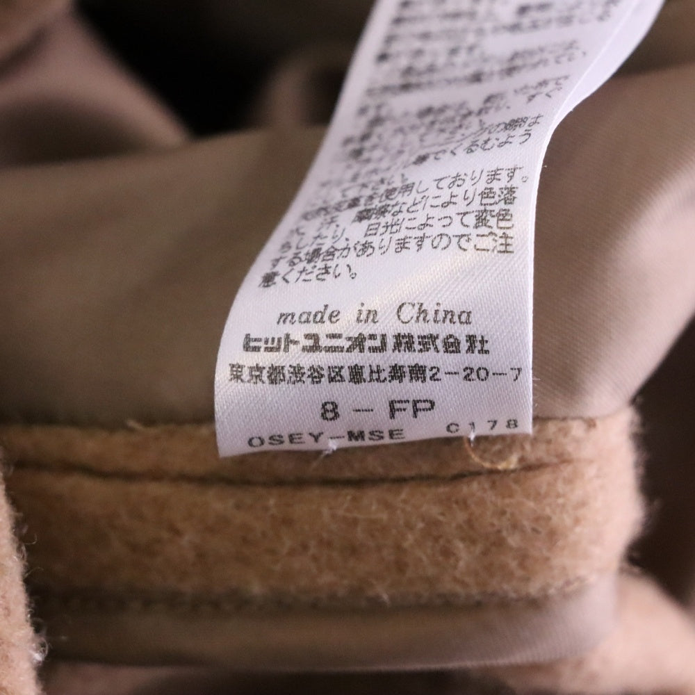 FRED PERRY(フレッドペリー) ウール フーデットダッフルコート ブラウン レディース F6252