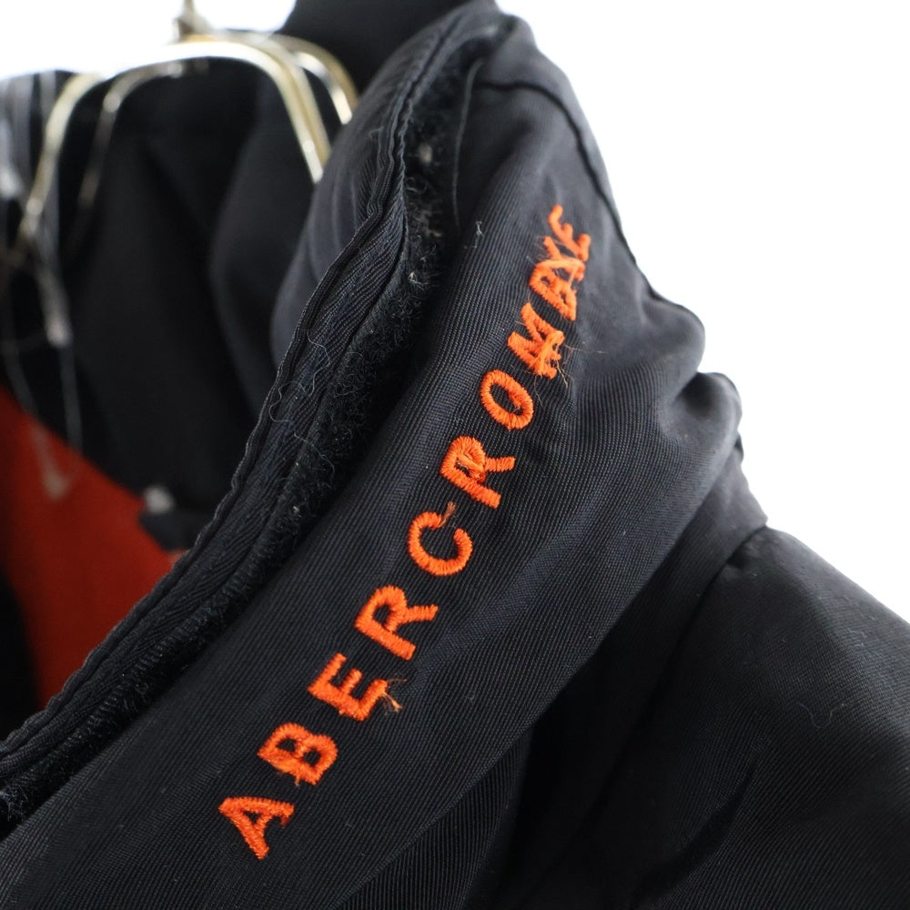 Abercrombie&Fitch(アバクロンビーアンドフィッチ) ジップアップ ナイロン フーデットジャケット ブラック