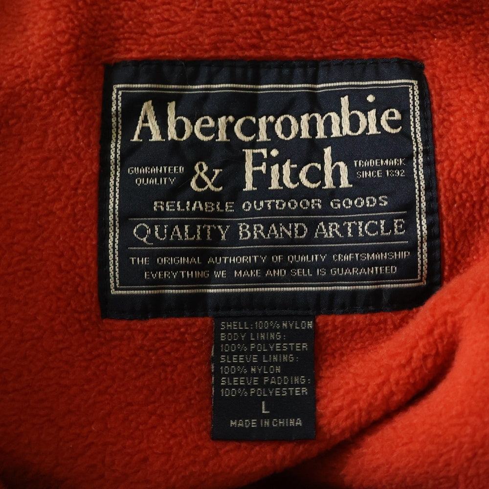 Abercrombie&Fitch(アバクロンビーアンドフィッチ) ジップアップ ナイロン フーデットジャケット ブラック