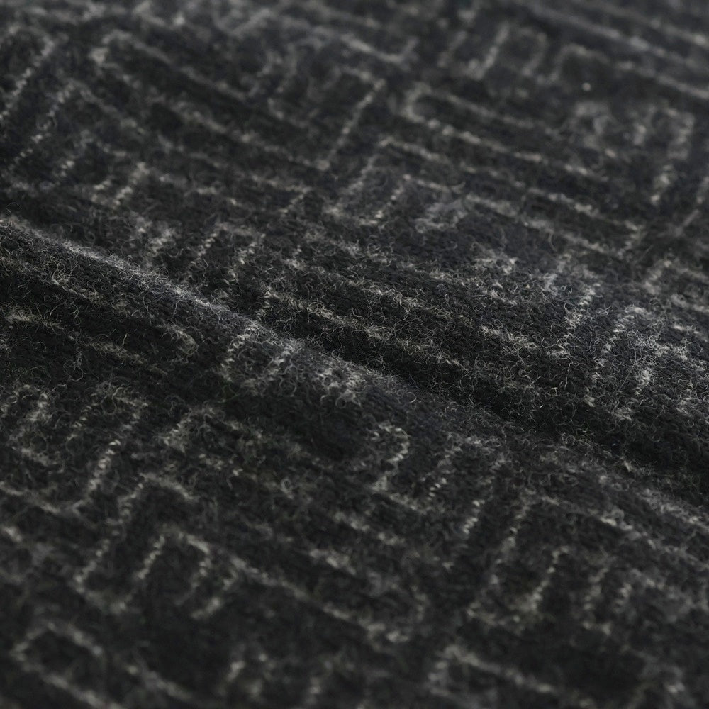 FENDI(フェンディ) FFロゴ総柄 ズッカ柄 ウールマフラー グレー