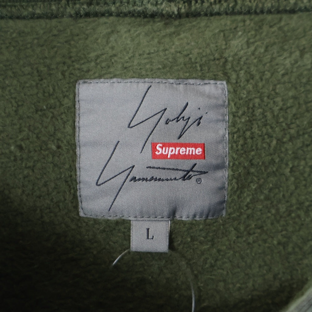 SUPREME(シュプリーム) 20AW ×YOHJI YAMAMOTO Hooded Sweatshirt ヨウジヤマモト 総柄アートプリント スウェットプルオーバーパーカー フーディー グリーン