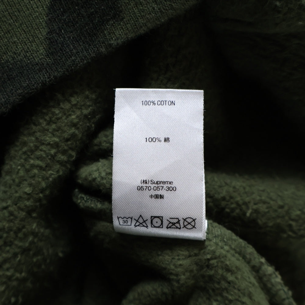 SUPREME(シュプリーム) 20AW ×YOHJI YAMAMOTO Hooded Sweatshirt ヨウジヤマモト 総柄アートプリント スウェットプルオーバーパーカー フーディー グリーン