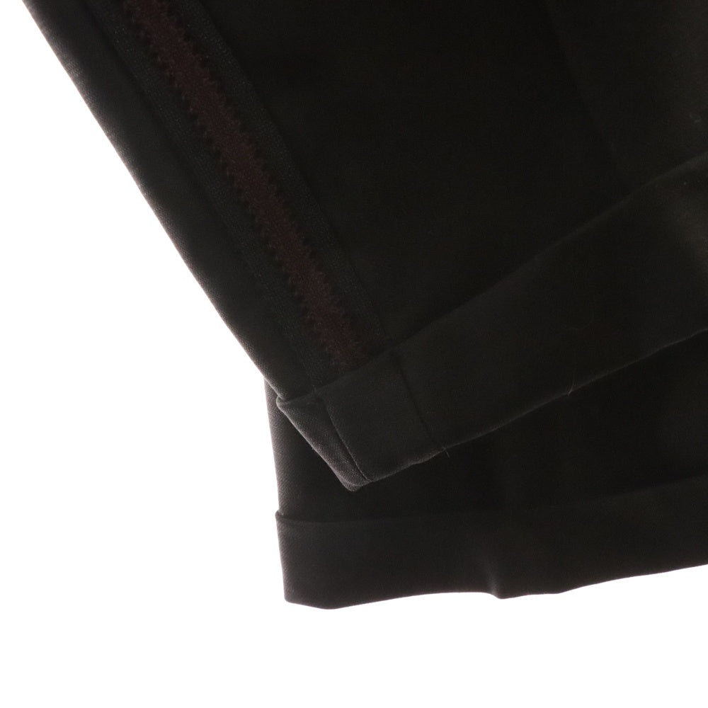Wales Bonner(ウェールズ ボナー) SEINE TROUSERS セーヌ サイドライン イージートラウザーズパンツ ブラック WB23F-MA23TR06-WO03-999-B-46