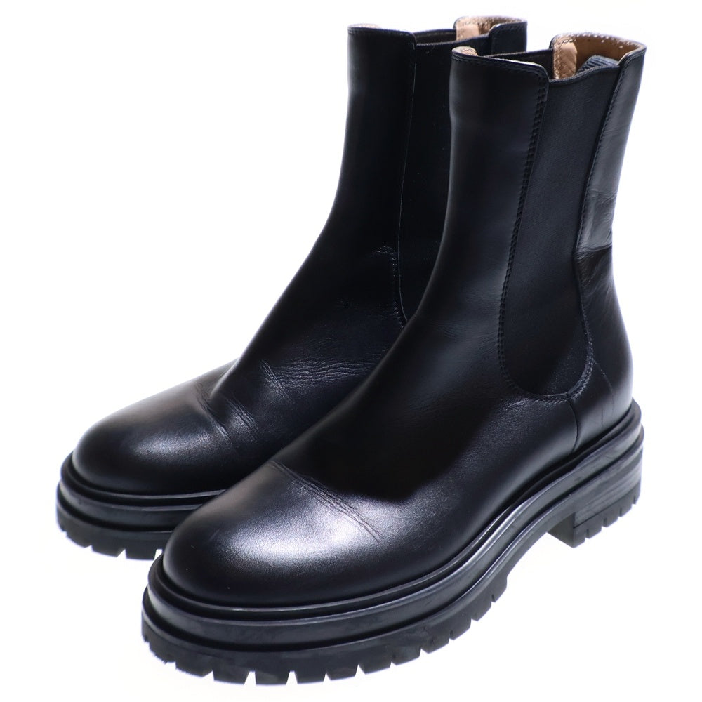 Gianvito Rossi(ジャンヴィト・ロッシ) CHESTER CALF BLACK サイドゴアブーツ ブラック レディース G73462 20GOM