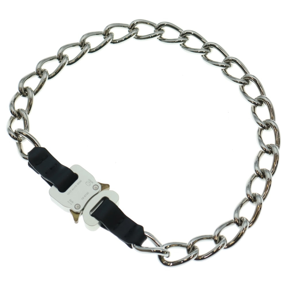 1017 ALYX 9SM(アリクス) CHAIN NECKLACE コブラバックル チェーン ネックレス シルバー AAUJW0003OT01