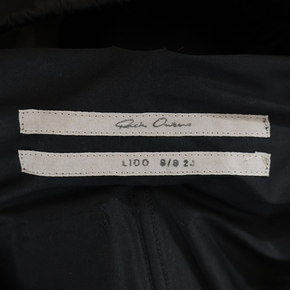 Rick Owens(リックオウエンス) 24SS DRAWSTRING LONG PANT ドローストリング マルチポケット ロングパンツ ブラック RU01D3380TE