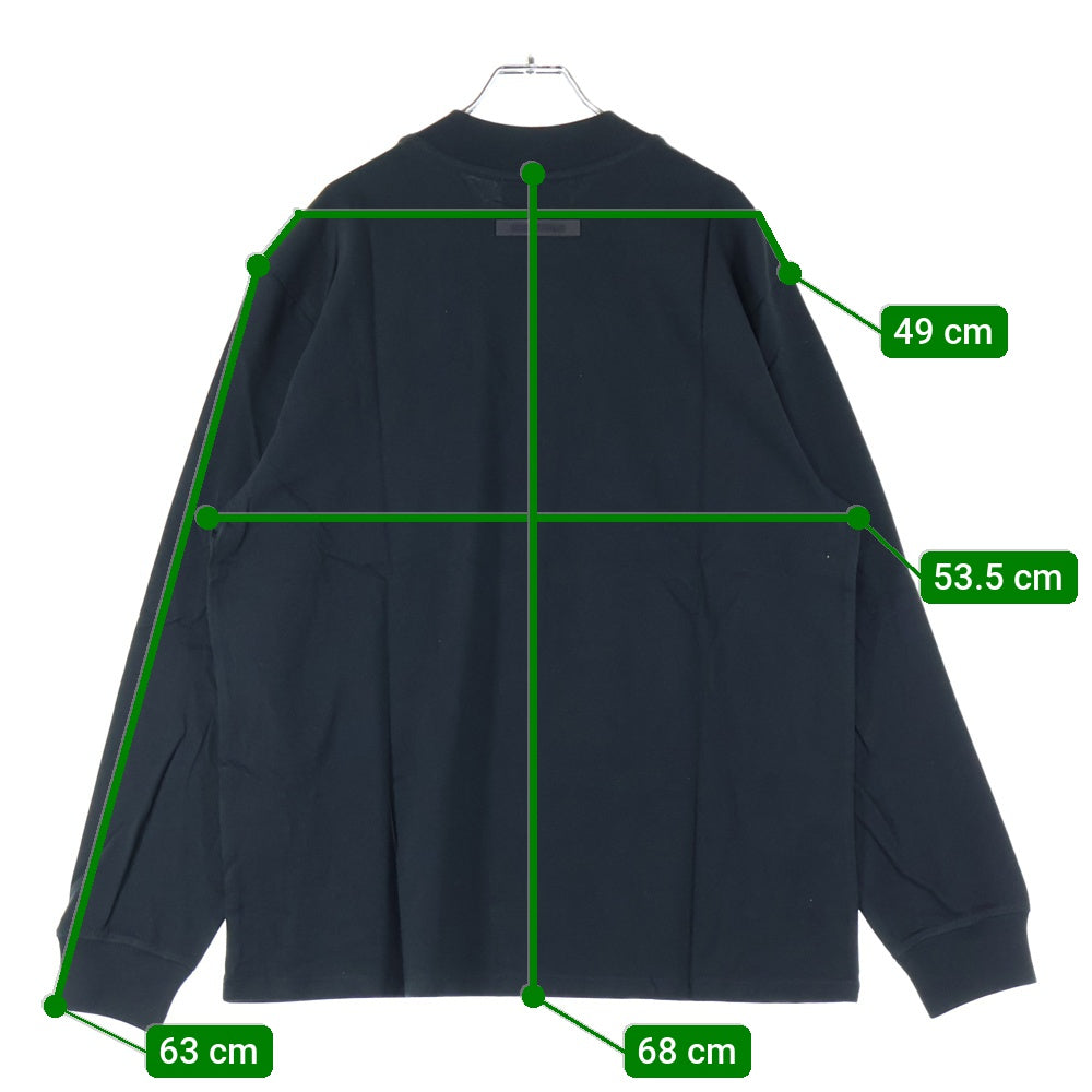 ESSENTIALS FEAR OF GOD(エッセンシャル フィアオブゴッド) Long-Sleeve Tee Black ロング スリーブ ブラック ロゴプリント 長袖Tシャツ カットソー ブラック 125SU212080F