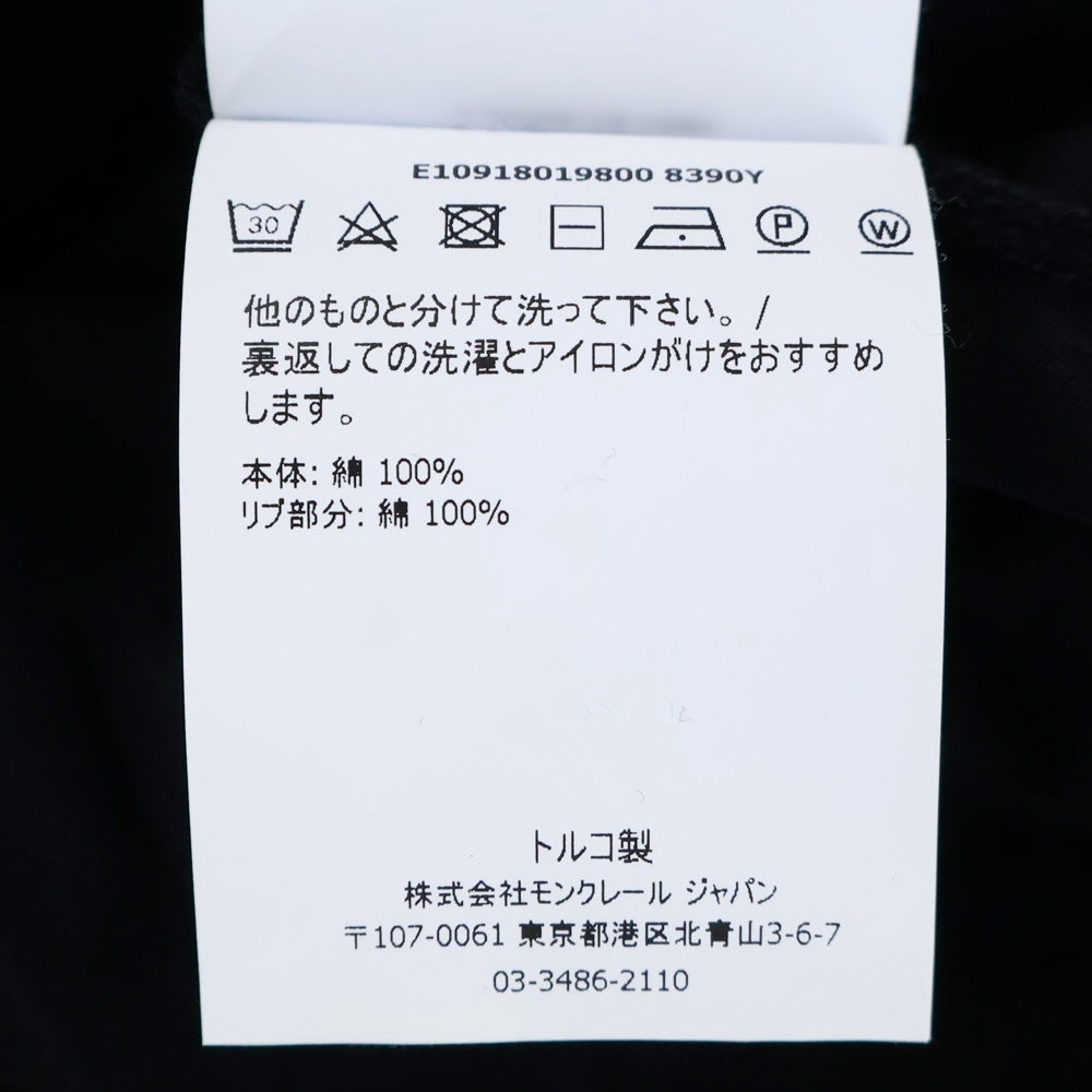 MONCLER(モンクレール) 19SS MAGLIA T-SHIRT マリア 半袖Tシャツカットソー ブラック E109118019800 8390Y