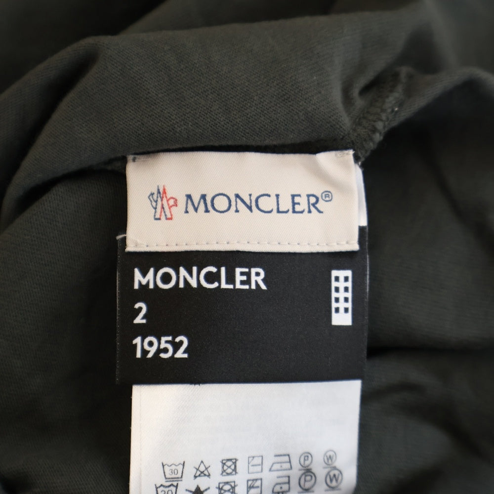 MONCLER(モンクレール) 20SS MAGLIA T-SHIRT 袖ロゴパッチ 半袖Tシャツカットソー チャコールグレー F10928C70000 V8136