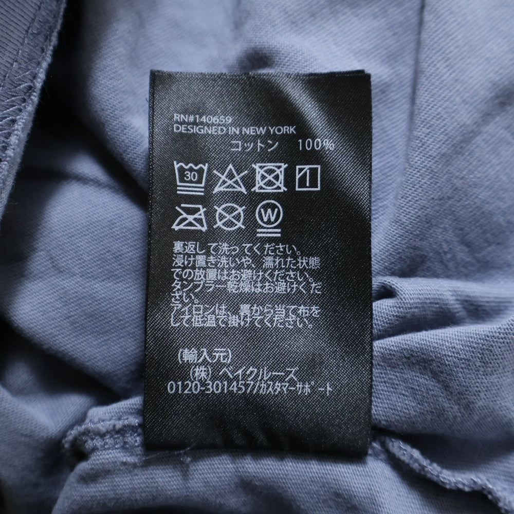 KITH(キス) BOX LOGO ELEVATION LS TEEボックスロゴ ロングスリーブTシャツ カットソー ブルー KHM032543