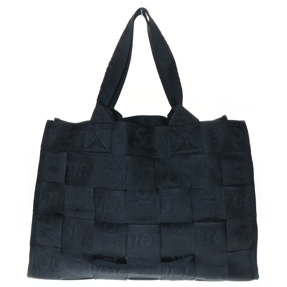 SUPREME(シュプリーム) 23SS Woven Large Tote ウォーブンラージトート ハンドバック ブラック
