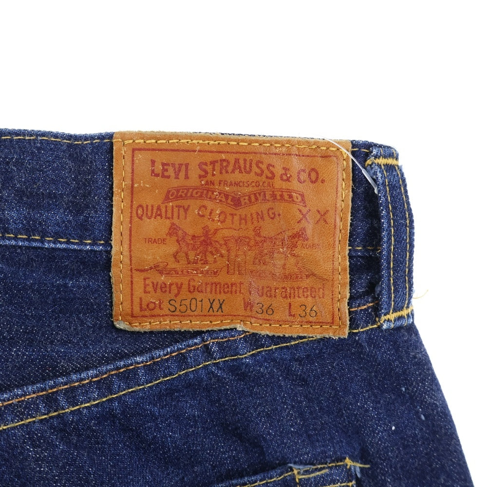 Levi's(リーバイス) 90S VINTAGE S501XX ボタン裏555 USA製 バレンシア工場製 大戦モデル復刻 月桂樹 ボタンフライ デニムパンツ インディゴ 44501-0022