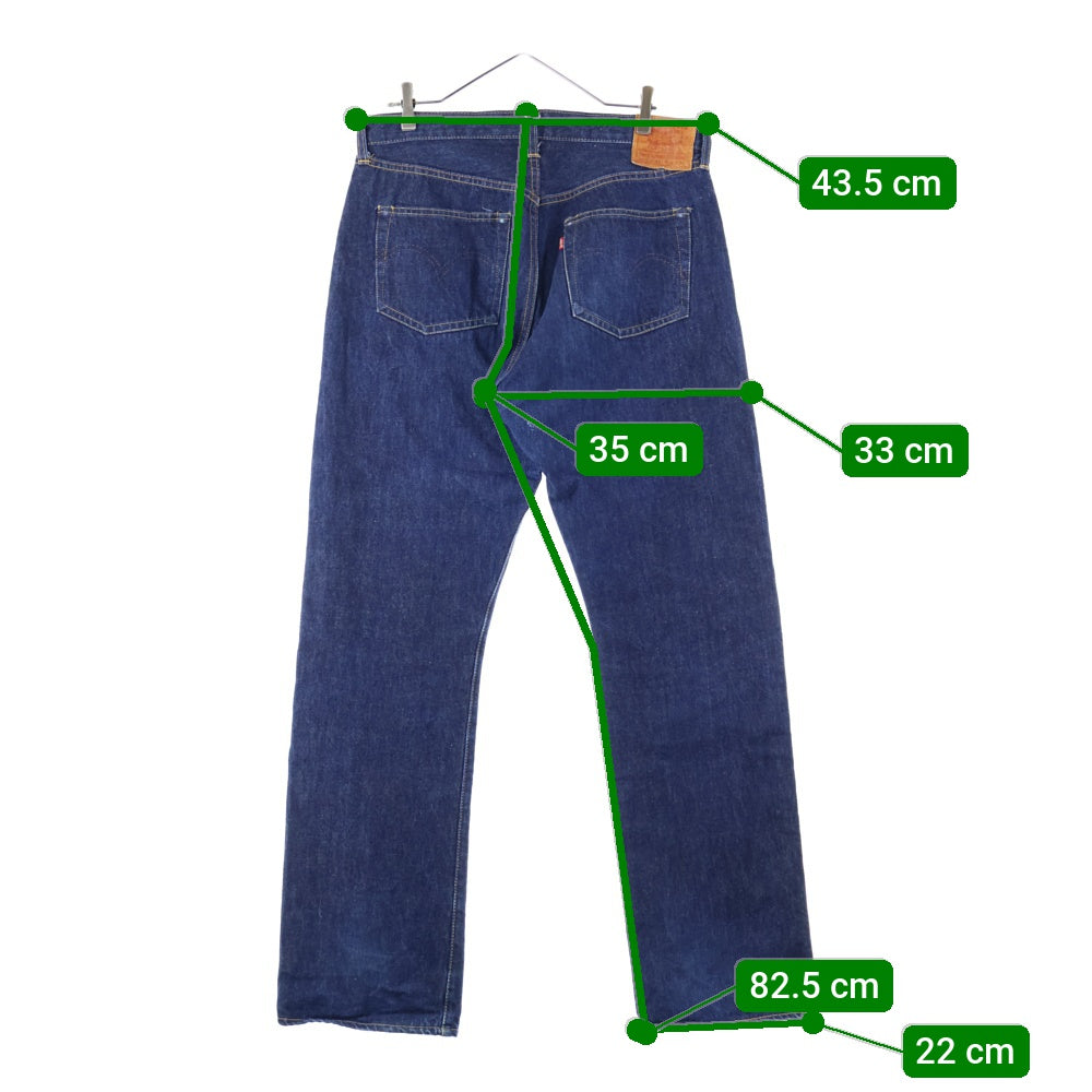 Levi's(リーバイス) 90S VINTAGE S501XX ボタン裏555 USA製 バレンシア工場製 大戦モデル復刻 月桂樹 ボタンフライ デニムパンツ インディゴ 44501-0022