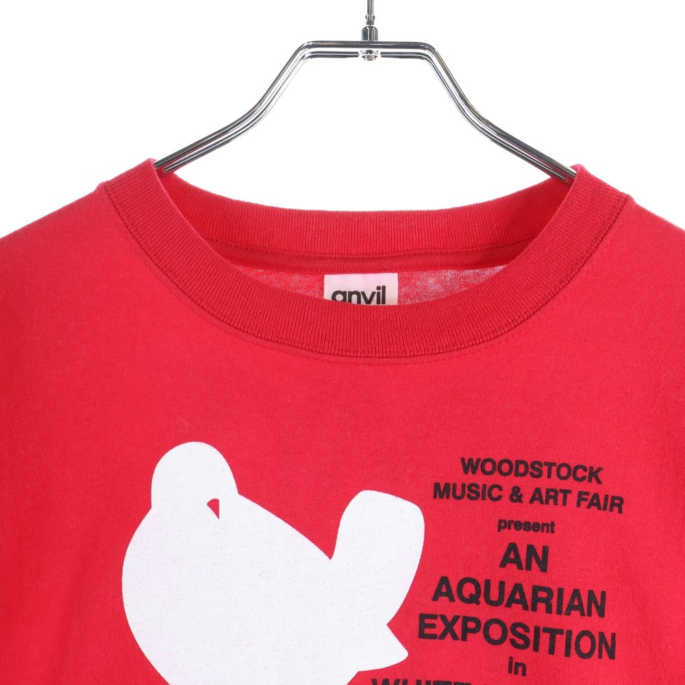 VINTAGE(ヴィンテージ) 00S VINTAGE WOODSTOCK ウッドストック ヴィンテージ プリントTシャツ 半袖カットソー レッド