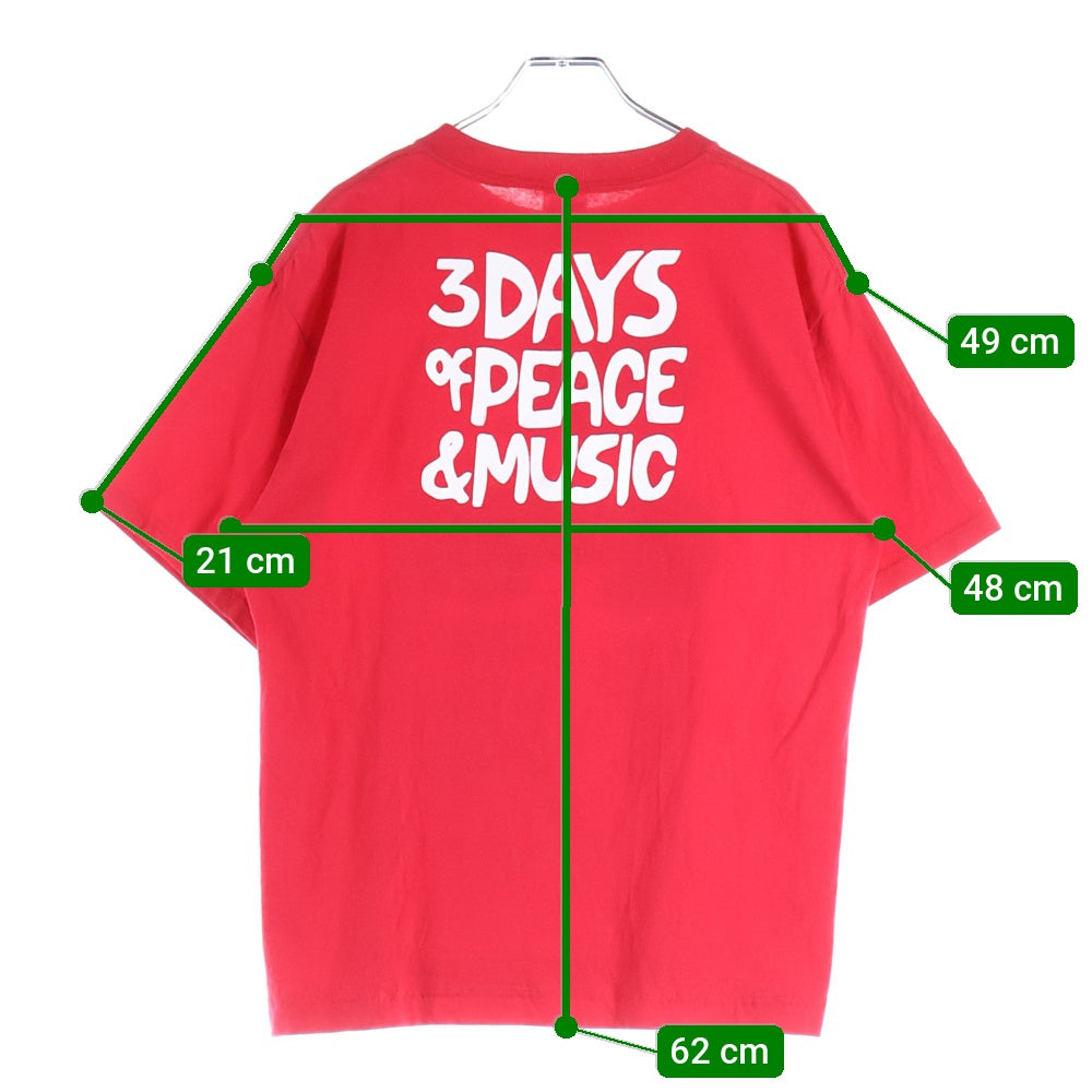 VINTAGE(ヴィンテージ) 00S VINTAGE WOODSTOCK ウッドストック ヴィンテージ プリントTシャツ 半袖カットソー レッド