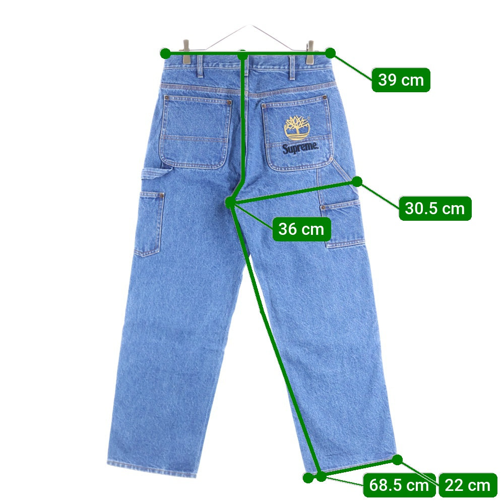 SUPREME(シュプリーム) 21SS ×TIMBERLAND Double Knee Painter Pant Denim ティンバーランド ダブルニー ペインターデニムパンツ ジーンズ インディゴ
