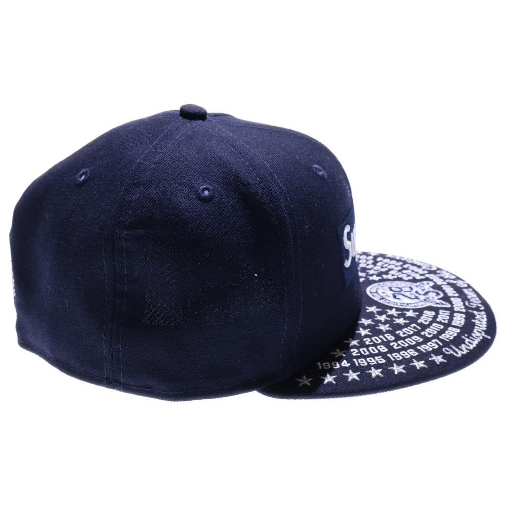 SUPREME(シュプリーム) 21AW Undisputed Box Logo Cap アンディスピューテッド ボックス ロゴ ベースボールキャップ ネイビー