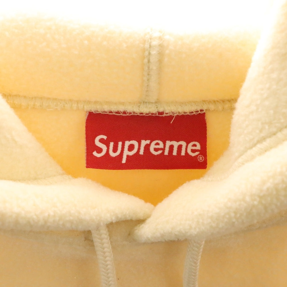 SUPREME(シュプリーム) 18AW Polartec Hooded Sweatshirt ポーラテック フーデッド プルオーバースウェットパーカー フーディー アイボリー