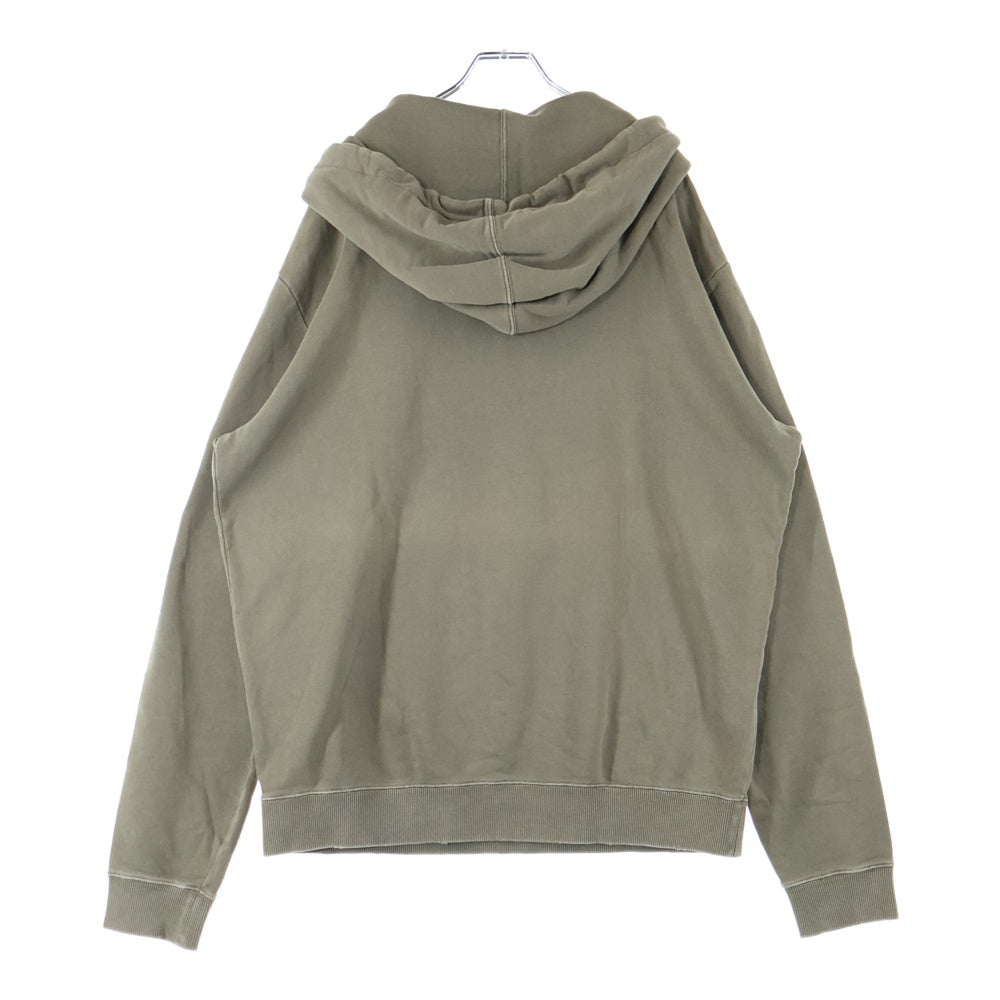 SAINT LAURENT PARIS(サンローランパリ) フロントロゴ刺繍 プルオーバースウェットパーカー フーディー カーキ 532119 YB2WY
