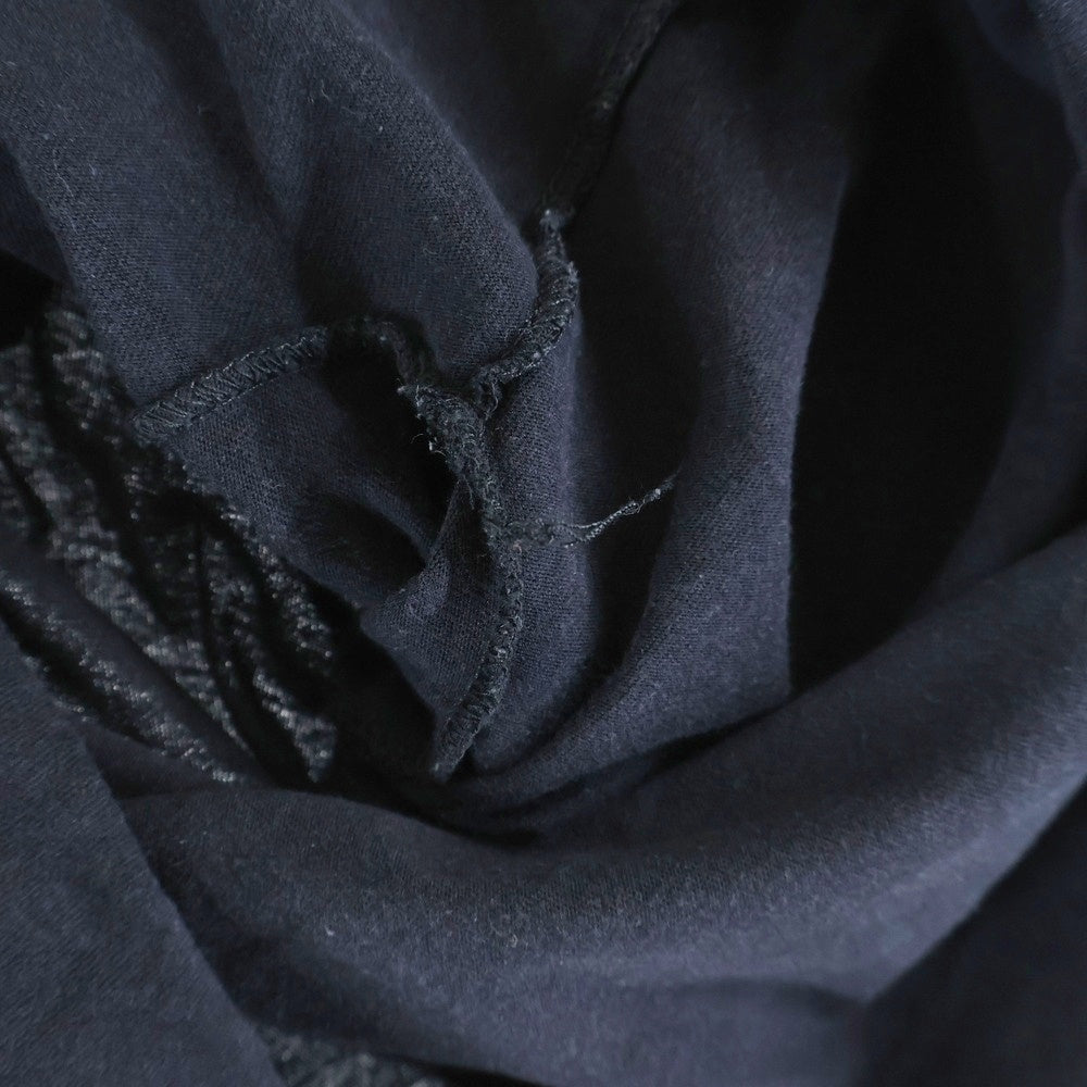 CHROME HEARTS(クロムハーツ) CH L/S 1 バックスクロール ロゴプリント クルーネック 長袖 Tシャツ ロングスリーブ カットソー ブラック