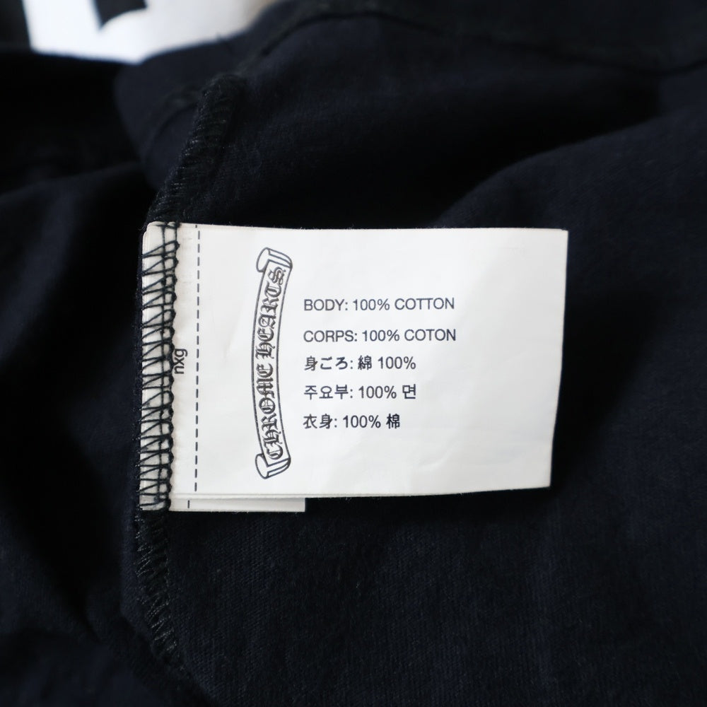 CHROME HEARTS(クロムハーツ) FOTI S/S フォティ ロゴプリント クルーネック 半袖 Tシャツ カットソー ブラック