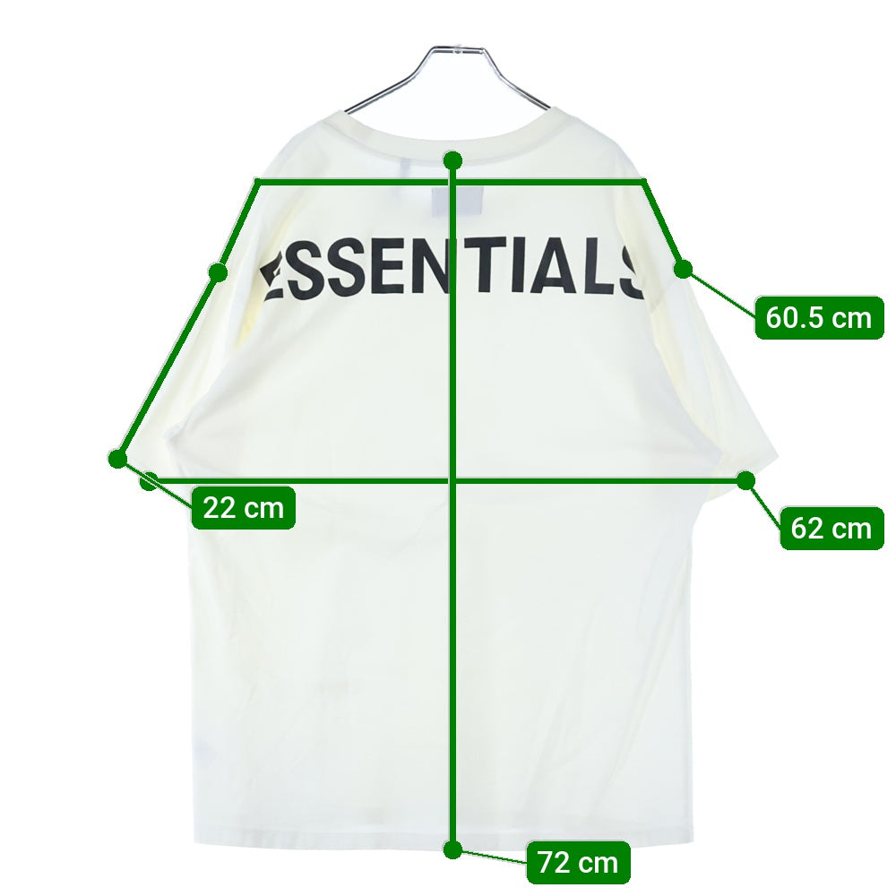FEAR OF GOD ESSENTIALS(フィアオブゴッド エッセンシャルズ) 両面ロゴプリント クルーネック半袖Tシャツ カットソー ホワイト