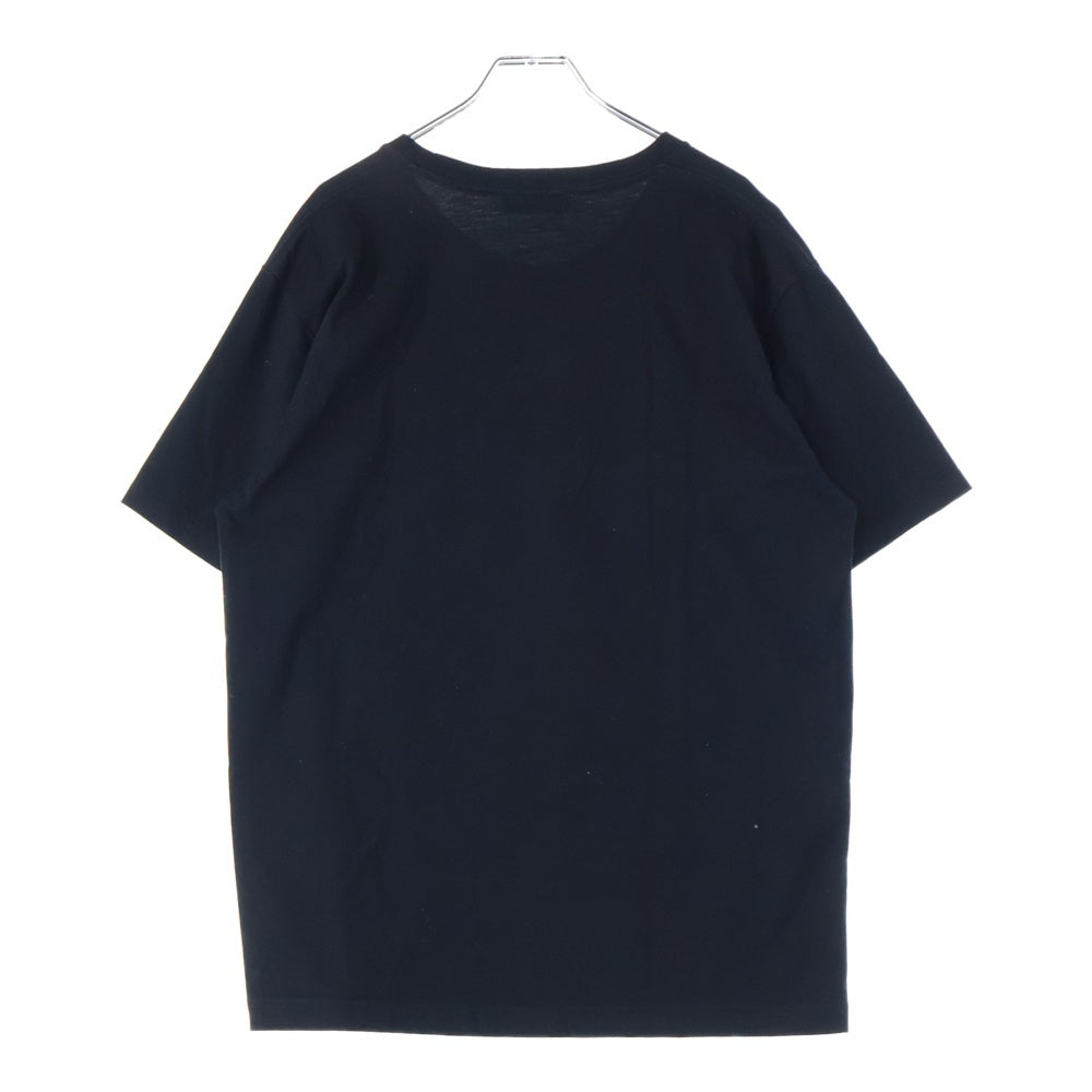 GOD SELECTION XXX(ゴッドセレクショントリプルエックス) フロントプリント クルーネック半袖Tシャツ カットソー ブラック