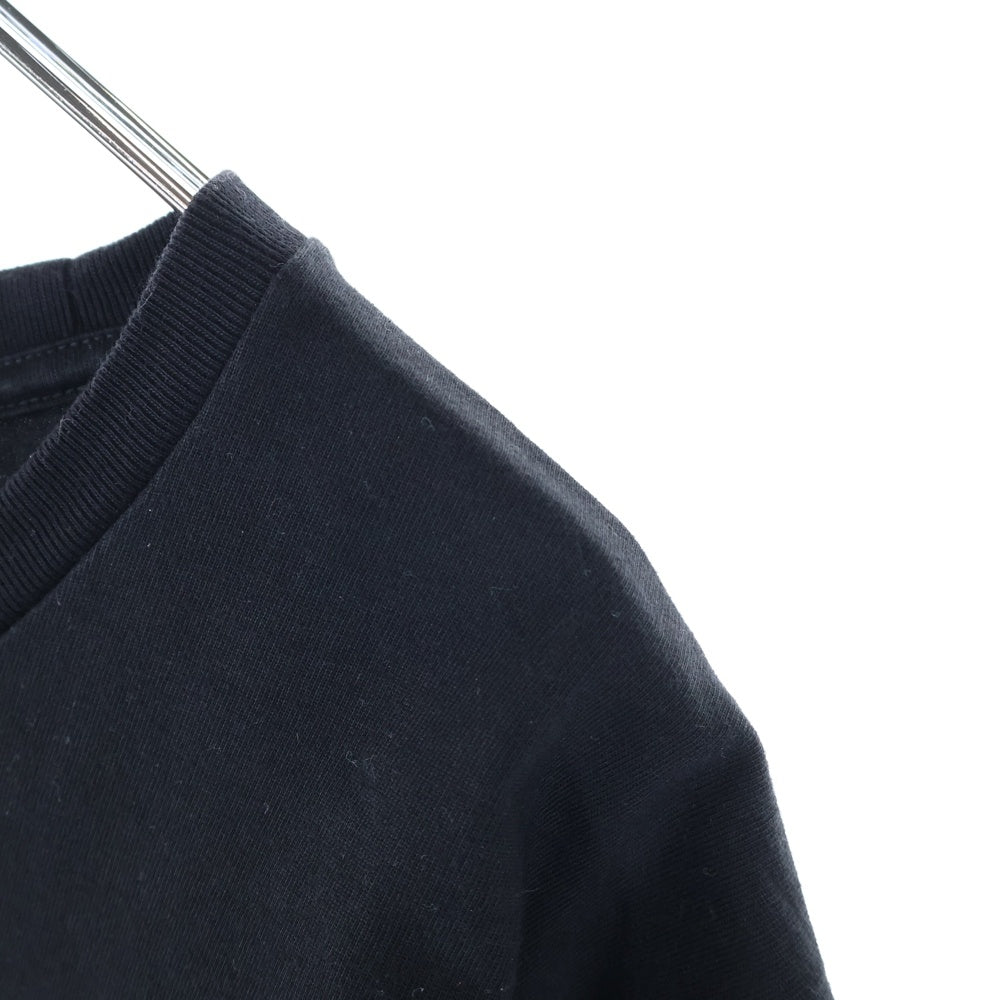 GOD SELECTION XXX(ゴッドセレクショントリプルエックス) フロントプリント クルーネック半袖Tシャツ カットソー ブラック