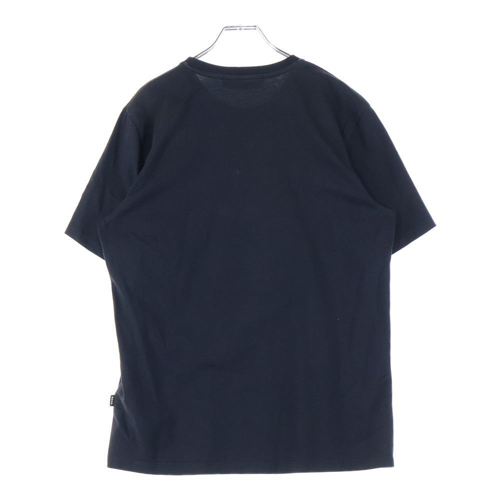 MSGM(エムエスジーエム) T-SHIRT WITH GRAFFITI LOGO グラフィック ロゴ ウィズ クルーネック半袖Tシャツ カットソー ブラック 2640MM183